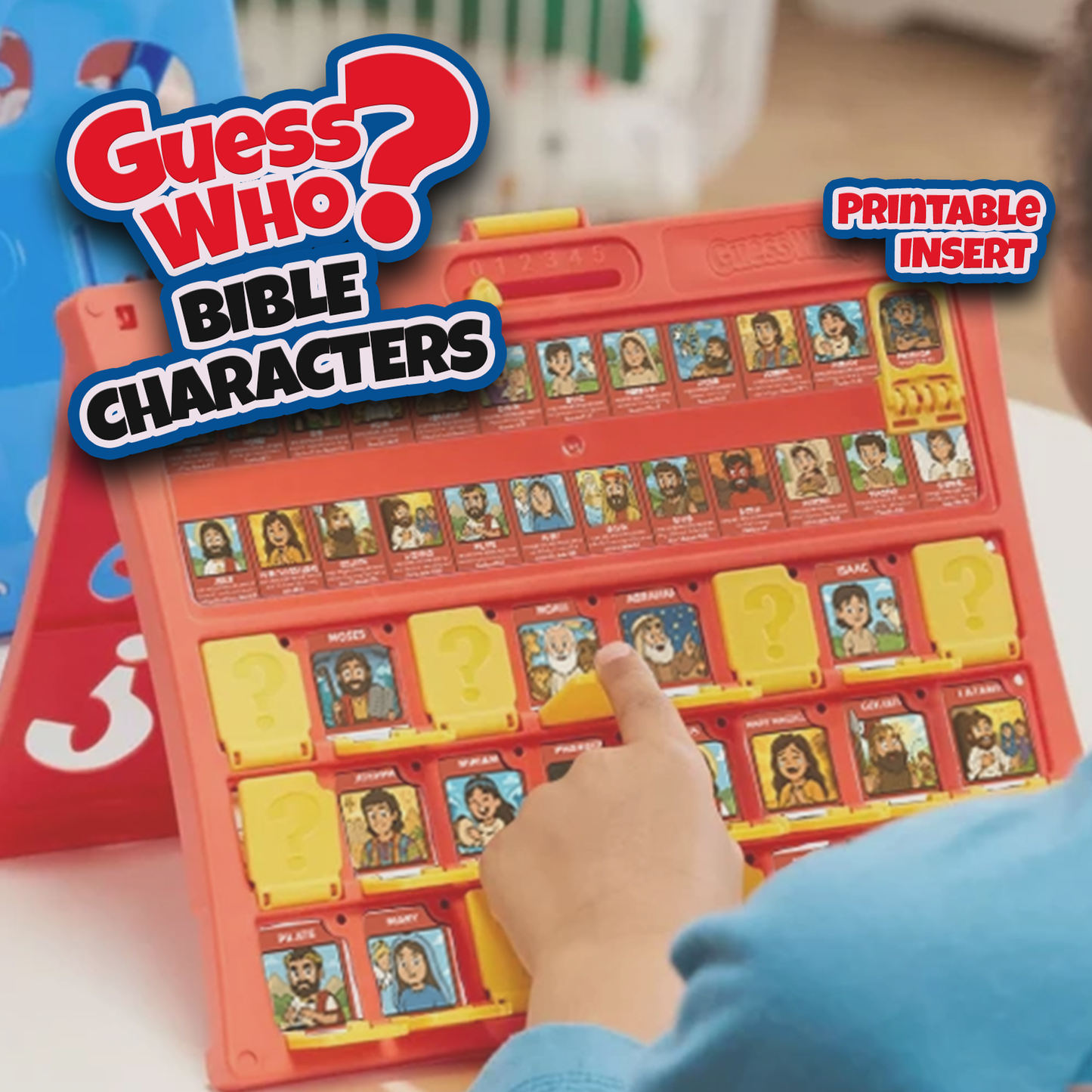 Guess Who 2.0 Bible Characters | Printable Christian Guess Who Game Inserts | Bible Heroes